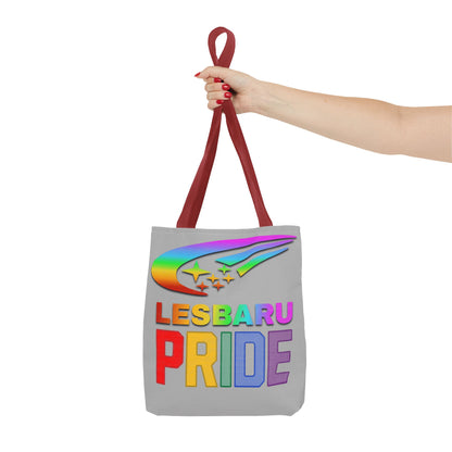 Lesbaru Pride Tote Bag, Subaru Lover, Lesbian, Reusable Bag, LGBT Rainbow Flag, LGBTQ Pride, Grocery Bag, Market Tote, Eco-Friendly