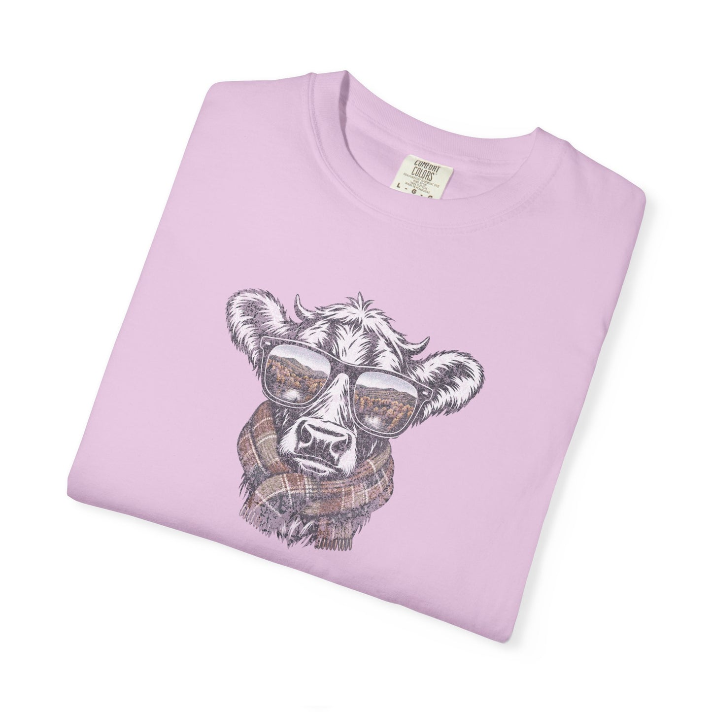 Rustic Fall Cow Cozy Tee