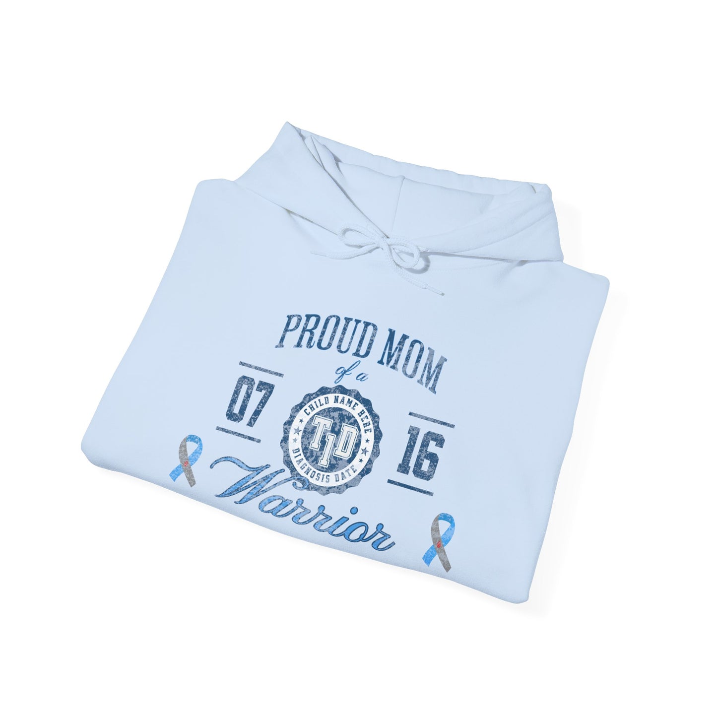 Personalized Warrior Mom Hoodie — TID Awareness Sweatshirt