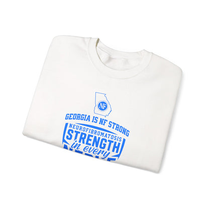 Crewneck Sweatshirt — "Strength in Every Nerve" Georgia Neurofibromatosis Awareness