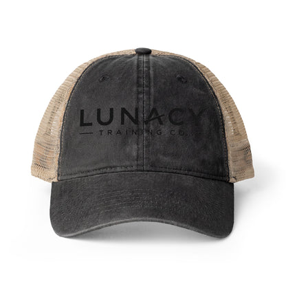Lunacy Rebrand Black Women's Washed Mesh-Back Cap