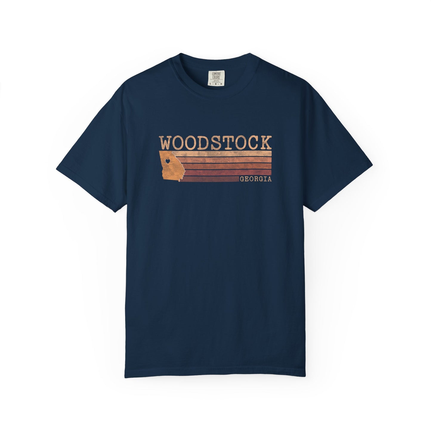 Woodstock Georgia Boho "Band of Colors" T-Shirt