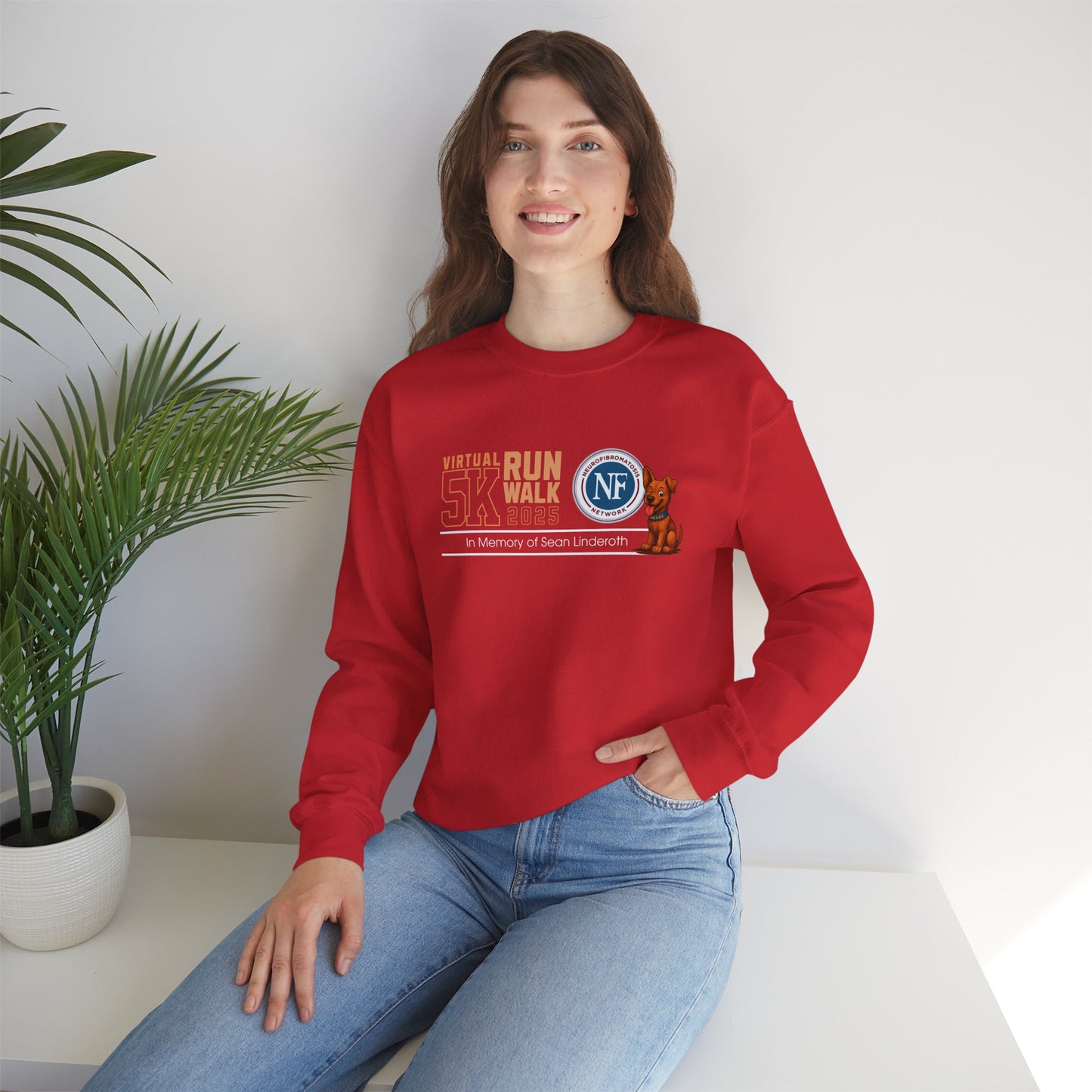 NF Virtual 5K Run/Walk Crewneck Sweatshirt — In Memory of Sean