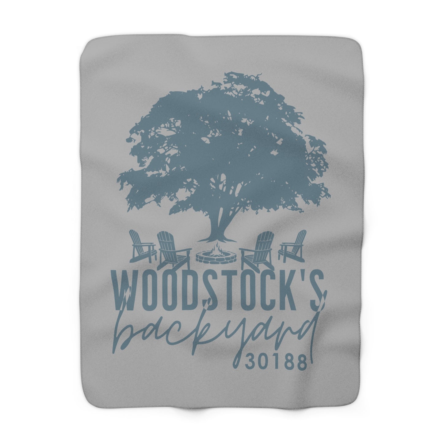 Woodstock's Backyard Sherpa Fleece Blanket