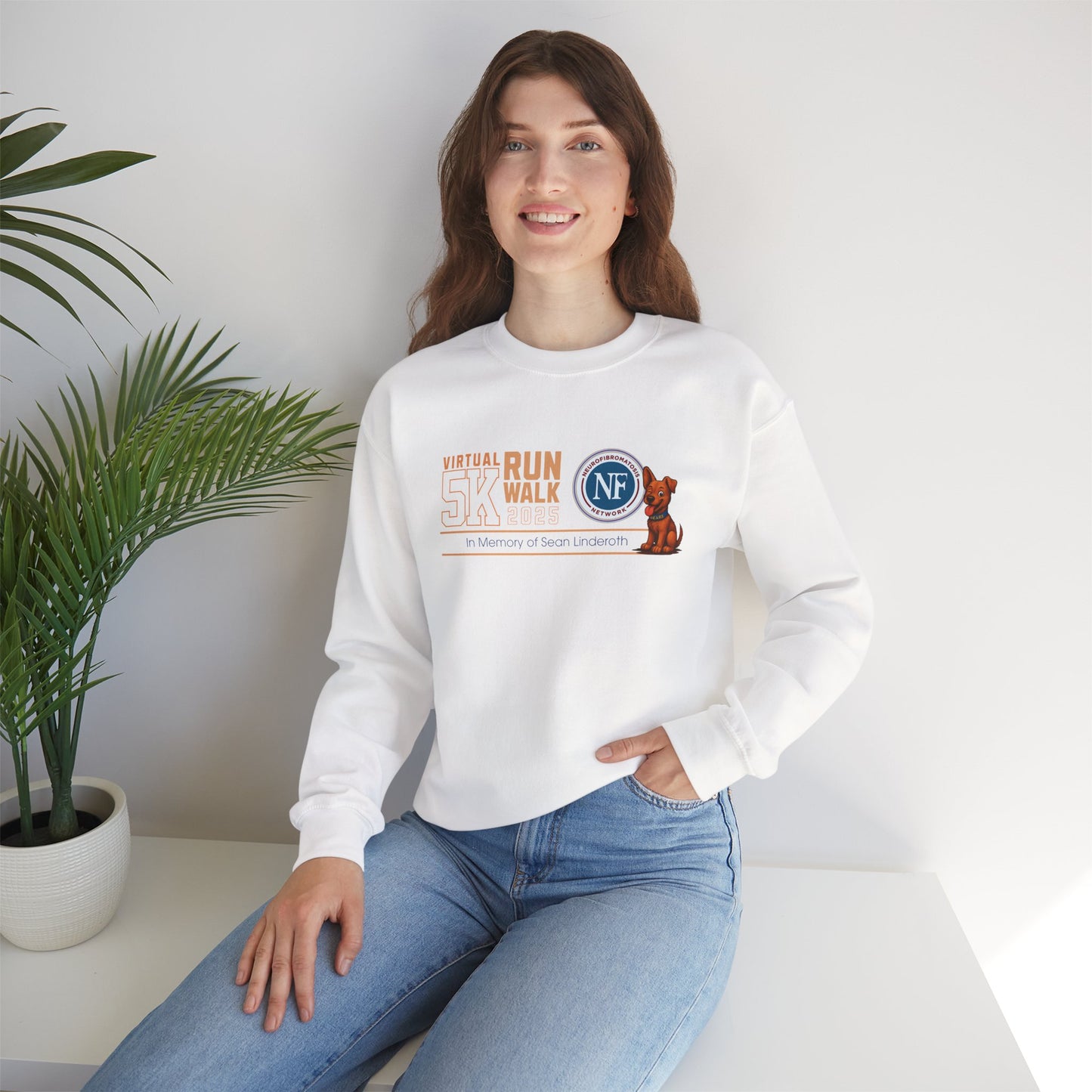 NF Virtual 5K Run/Walk Crewneck Sweatshirt — In Memory of Sean