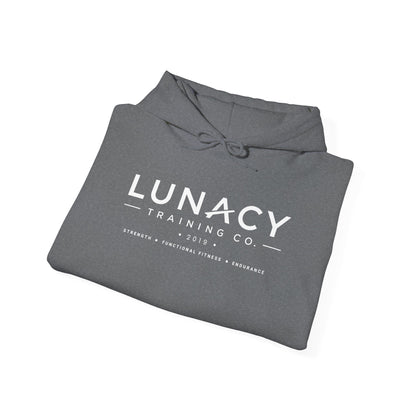 Gildan Linear Logo Hoodie — Front Print