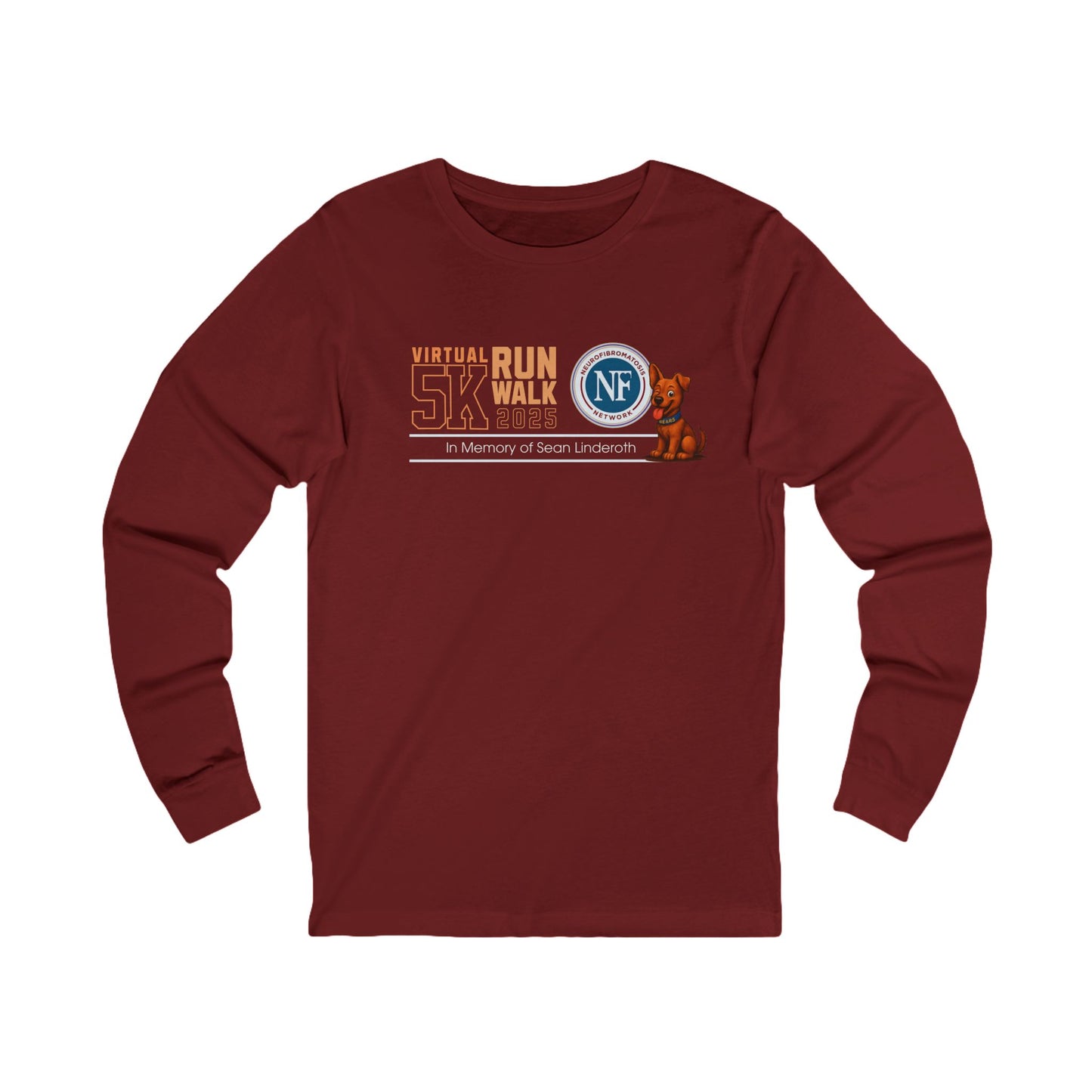 Virtual Run/Walk 5K Long Sleeve Tee — NF Strong for Sean