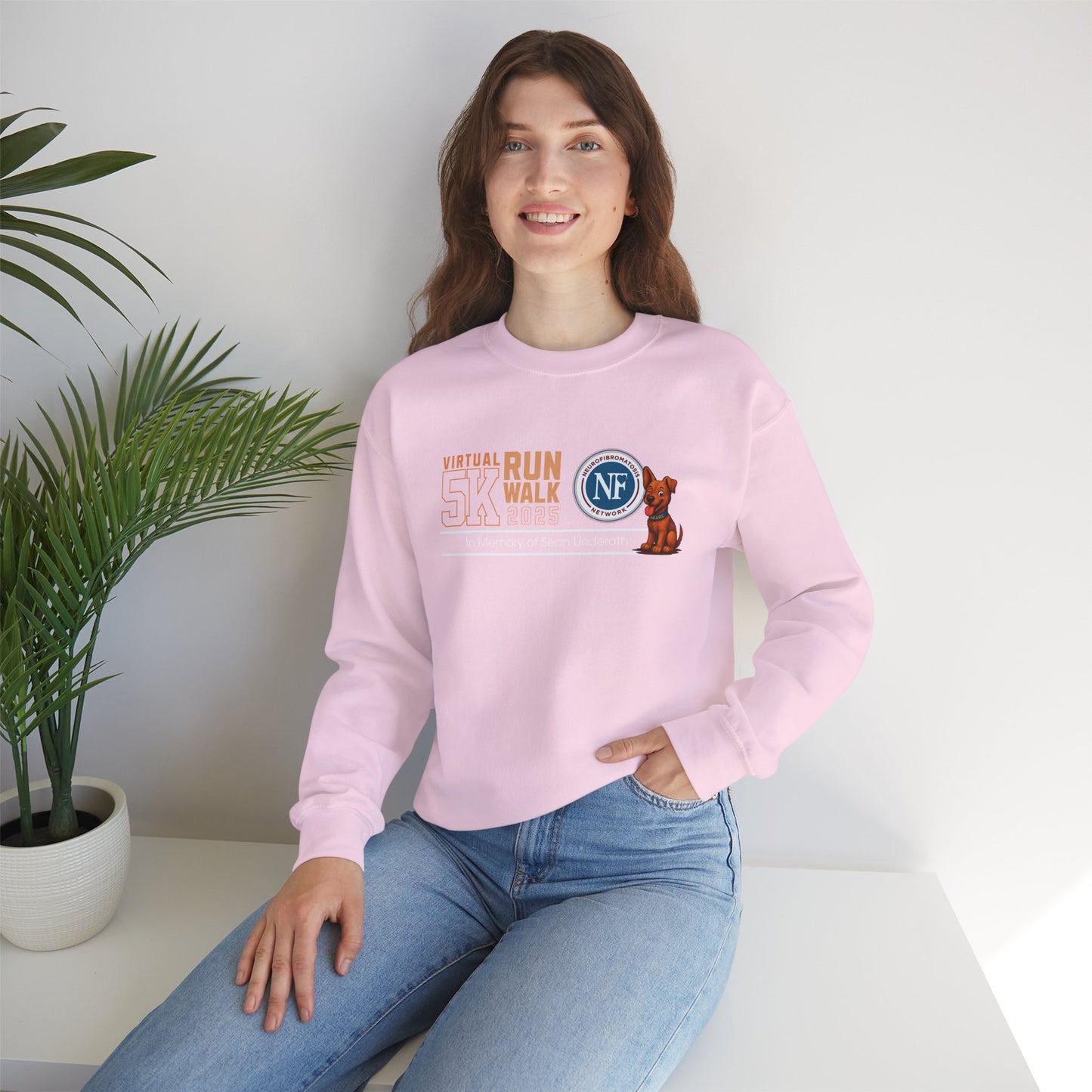 NF Virtual 5K Run/Walk Crewneck Sweatshirt — In Memory of Sean