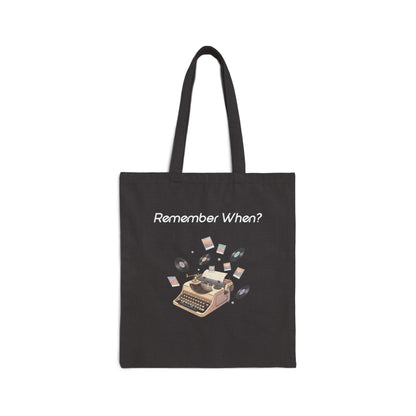 Remember When Typewriter Tote | fleeting nostalgia, yesterday vibes