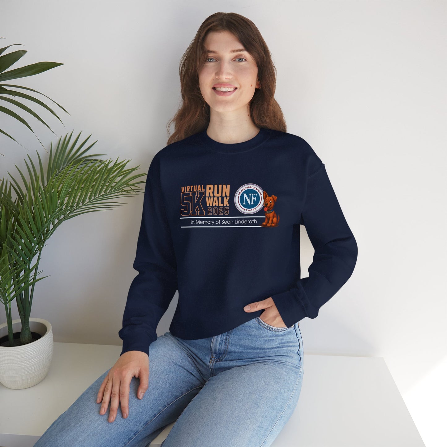 NF Virtual 5K Run/Walk Crewneck Sweatshirt — In Memory of Sean