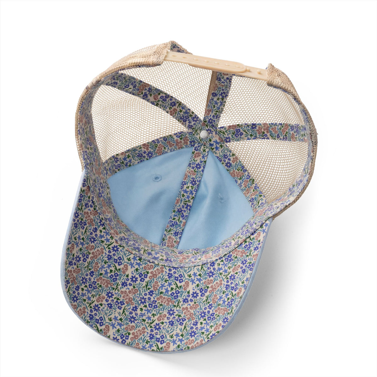 Washed Mesh-Back Ponytail Hat with Black LUNACY embroidery