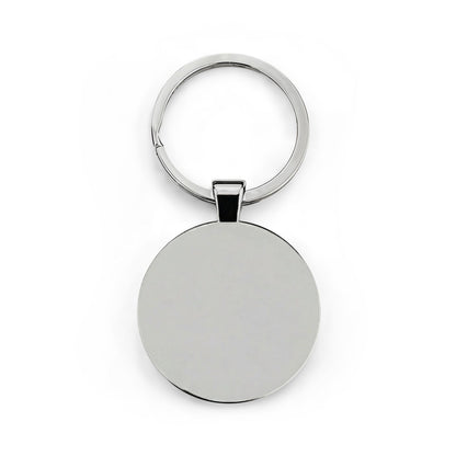 Type 1 Diabetic Medical Alert Keychain — Round Stainless Steel