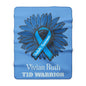 Personalized T1D Warrior Sherpa Fleece Blanket