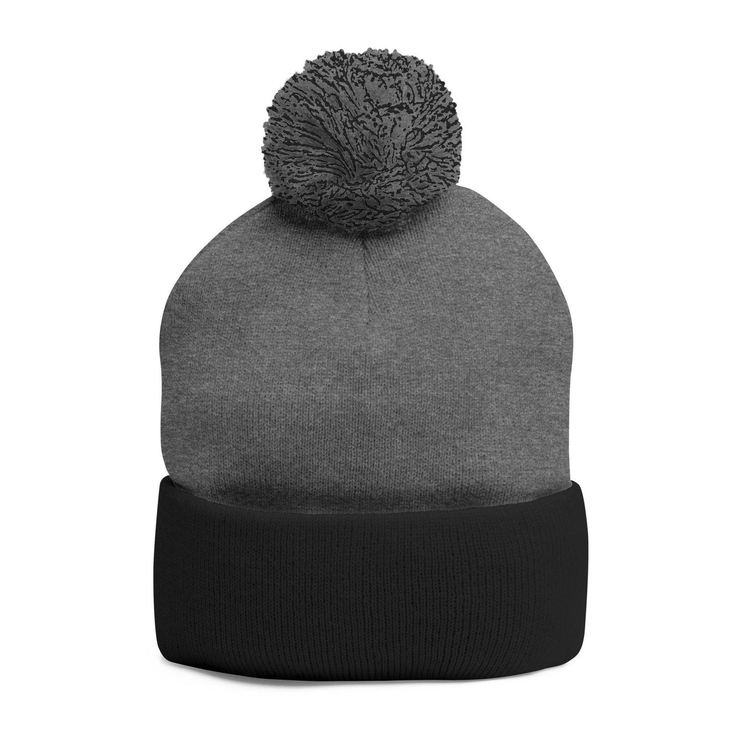 Embroidered Pom-Pom Knit Cap — The Strive Clinic Logo Beanie