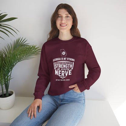 Crewneck Sweatshirt — "Strength in Every Nerve" Georgia Neurofibromatosis Awareness