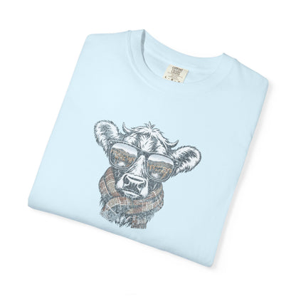 Rustic Fall Cow Cozy Tee