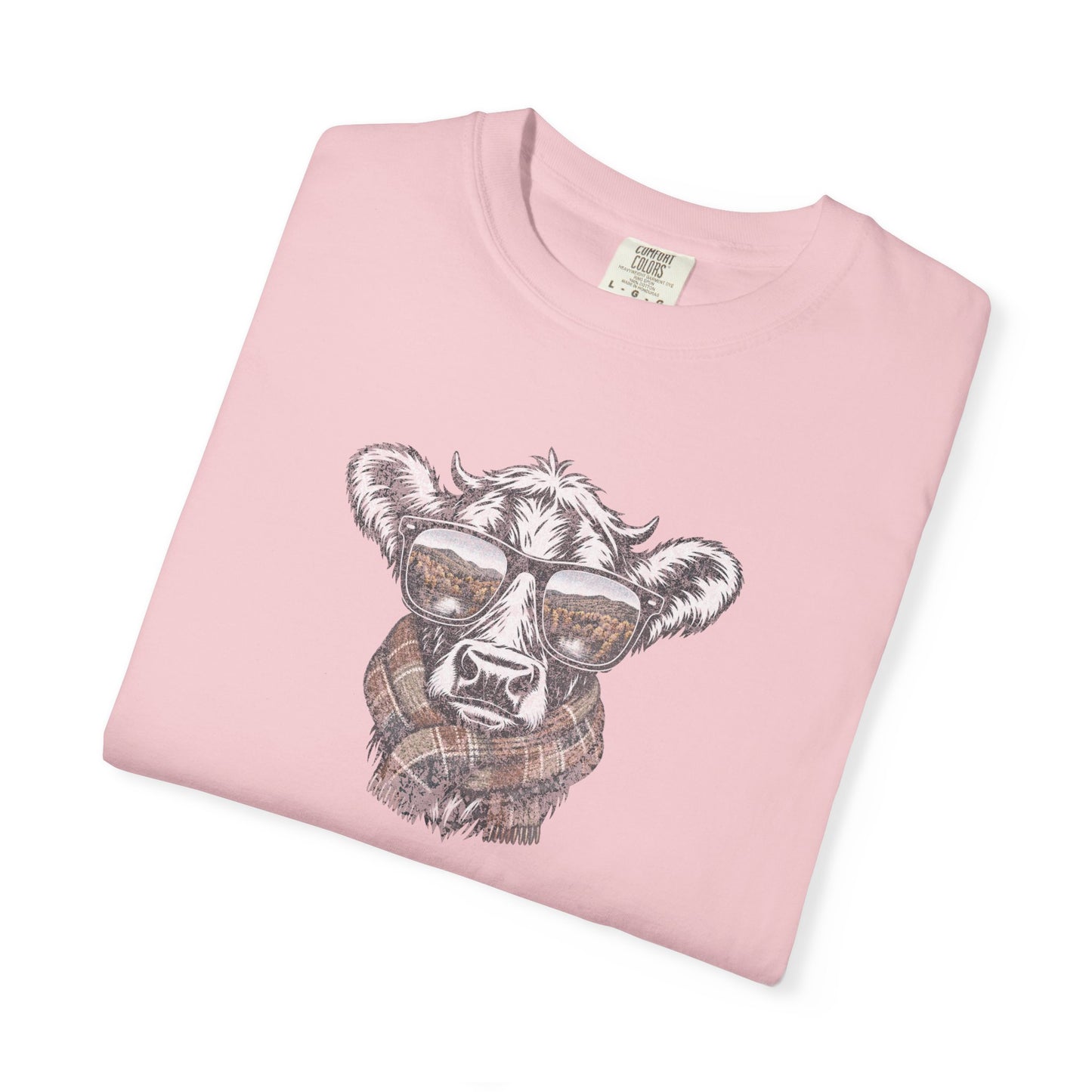Rustic Fall Cow Cozy Tee