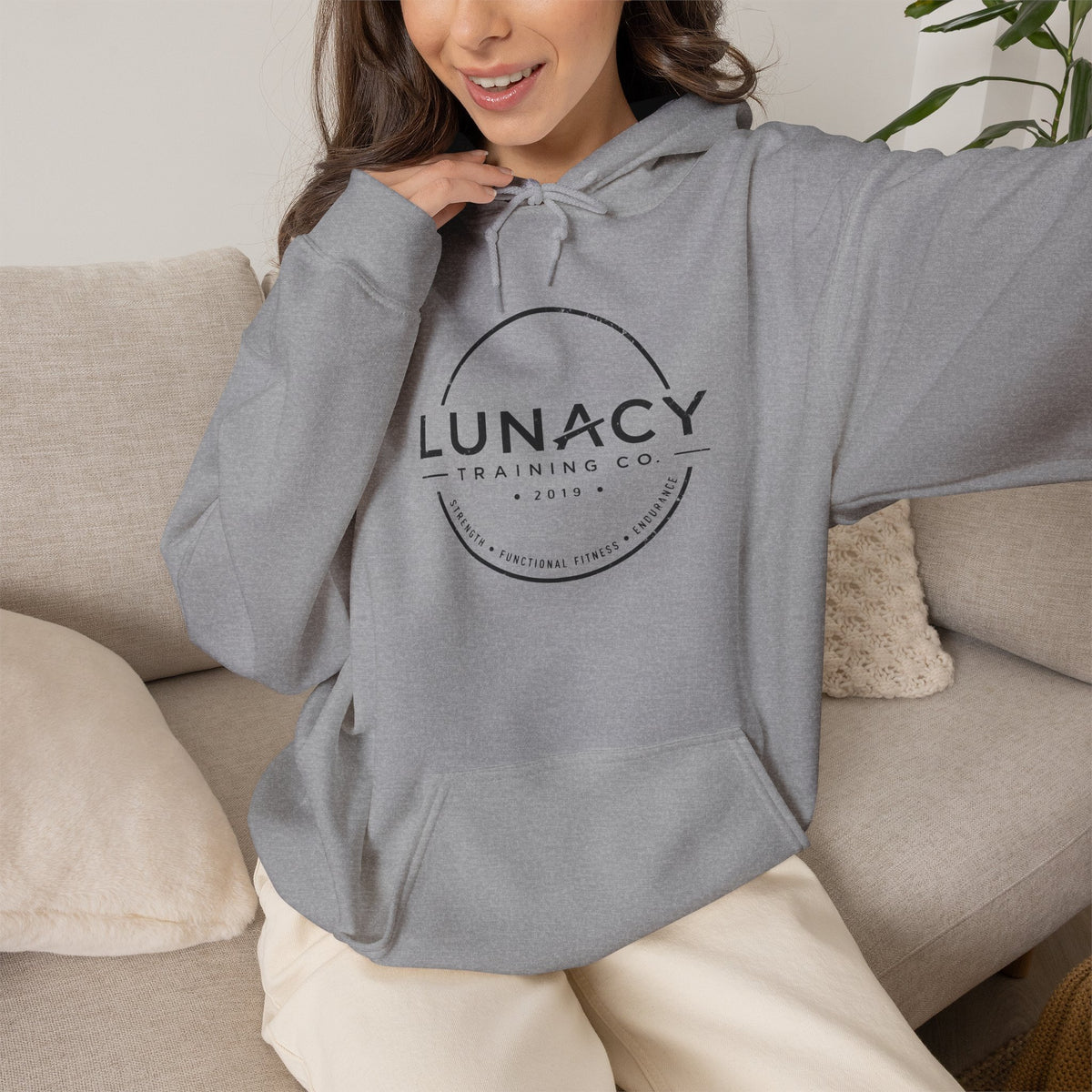 Gildan Hoodie Distressed Circle Logo