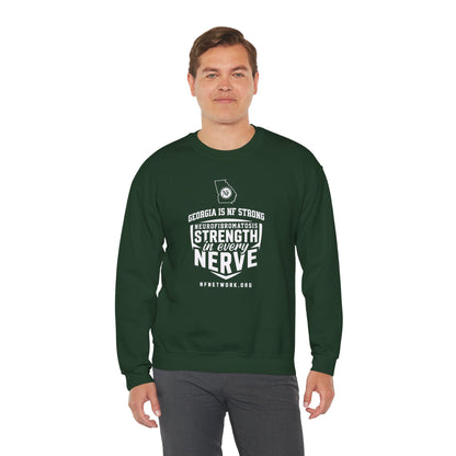 Crewneck Sweatshirt — "Strength in Every Nerve" Georgia Neurofibromatosis Awareness