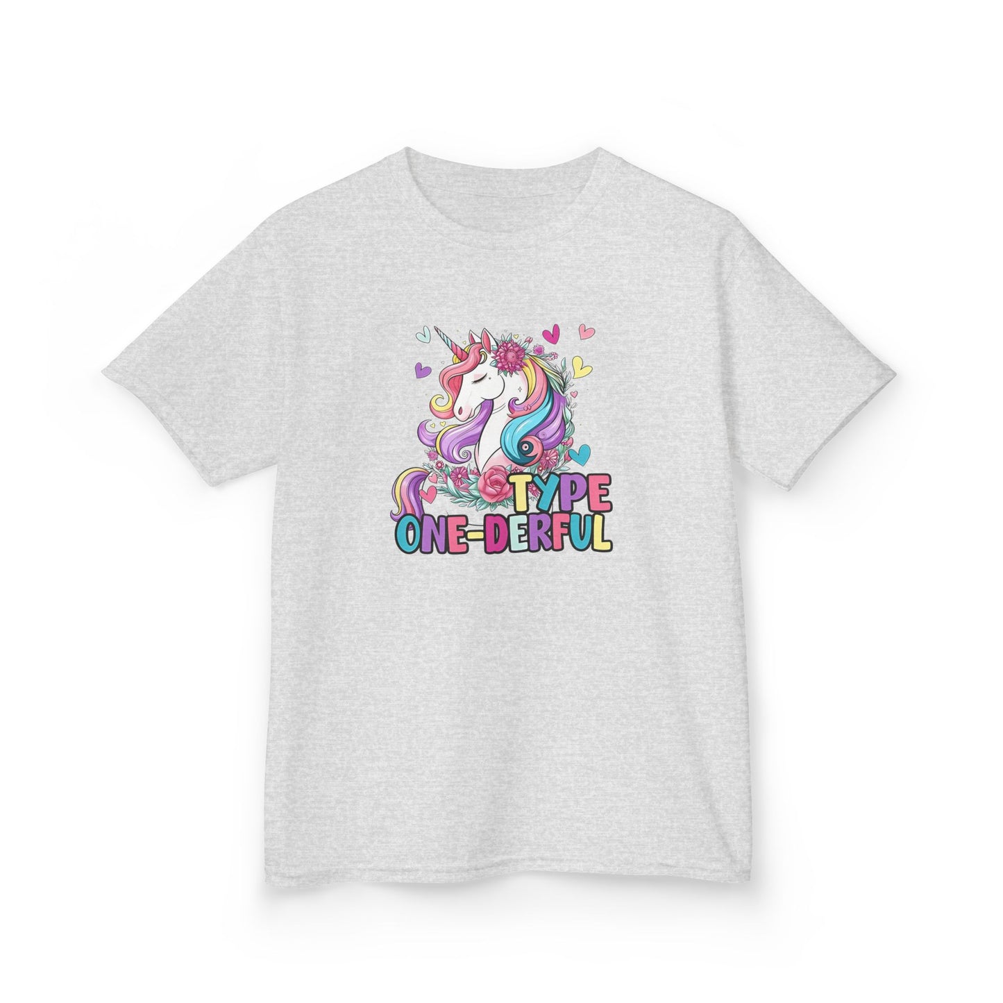 Kids T-Shirt — "Type One-derful" T1D Unicorn Tee