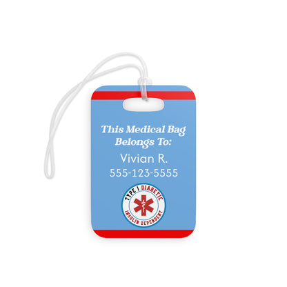 Medical Alert Luggage Tag — Personalized