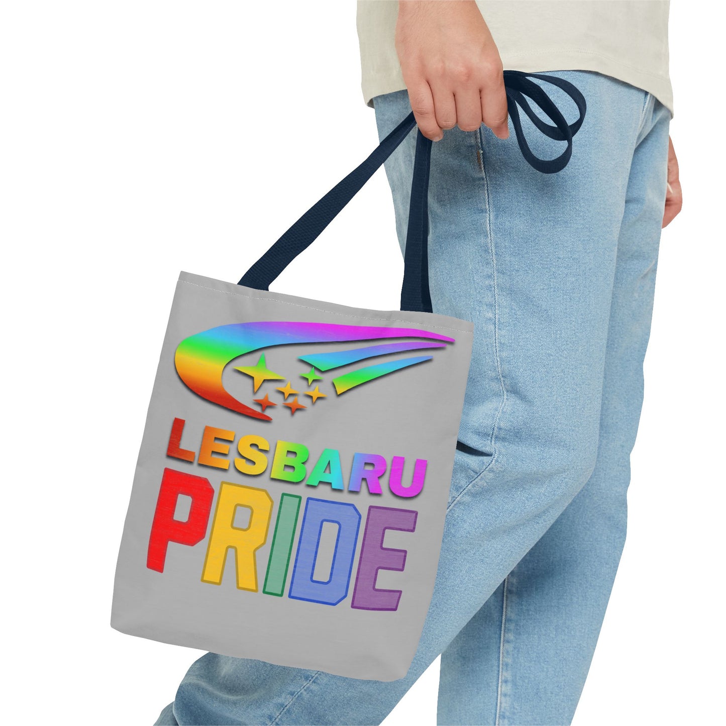 Lesbaru Pride Tote Bag, Subaru Lover, Lesbian, Reusable Bag, LGBT Rainbow Flag, LGBTQ Pride, Grocery Bag, Market Tote, Eco-Friendly