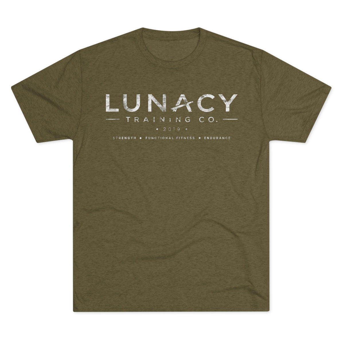 Next Level Military Green with White Front & Back