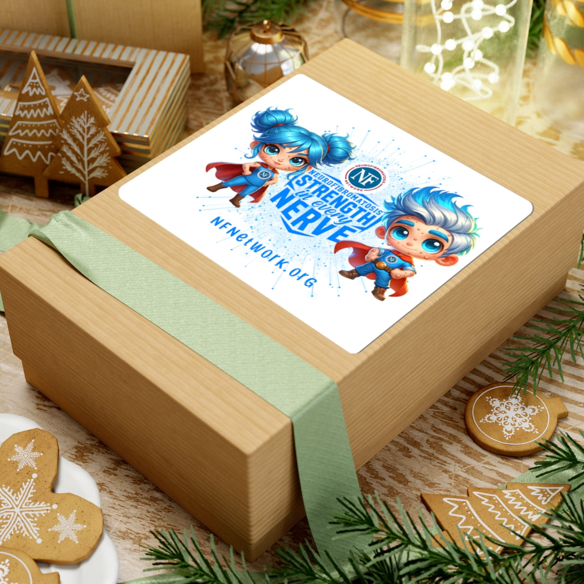 NF Strong Superhero Sticker