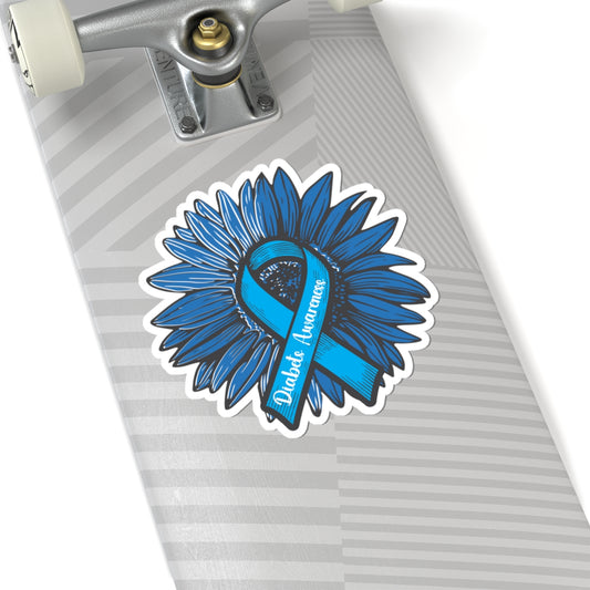 Diabetes Awareness Sunflower Sticker