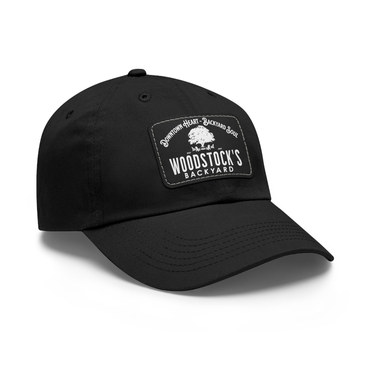 Woodstock's Backyard Leather Patch Hat