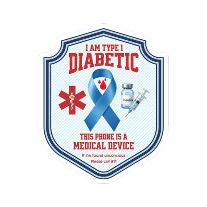 T1D Insulin Dependent Phone Sticker