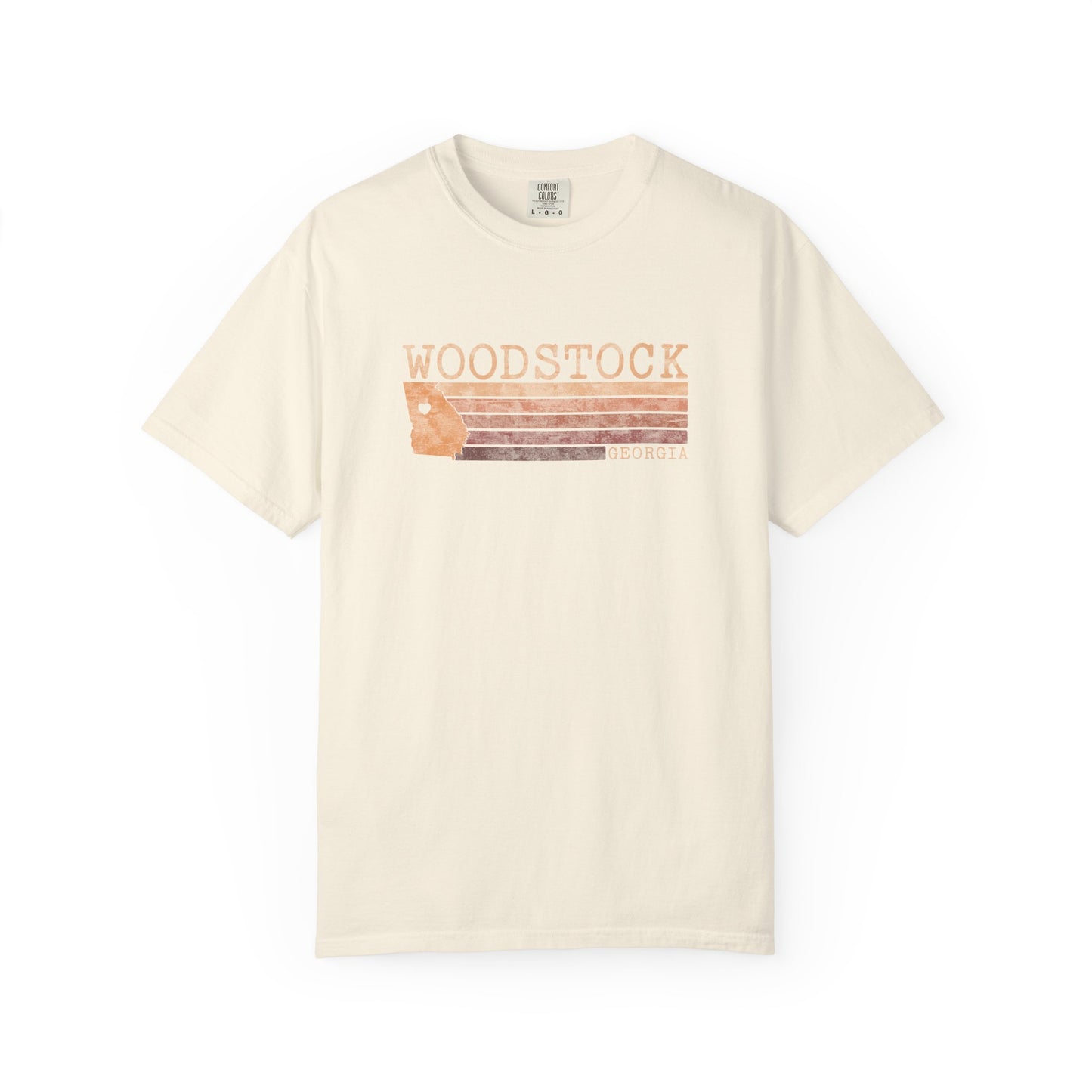 Woodstock Georgia Boho "Band of Colors" T-Shirt