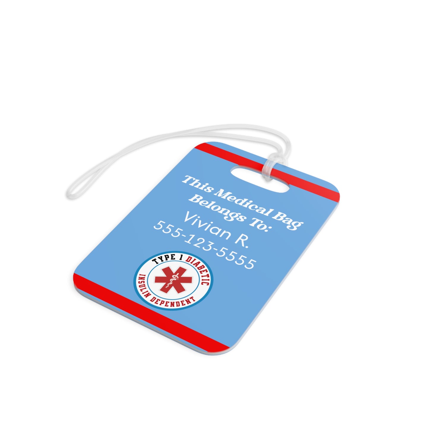 Medical Alert Luggage Tag — Personalized