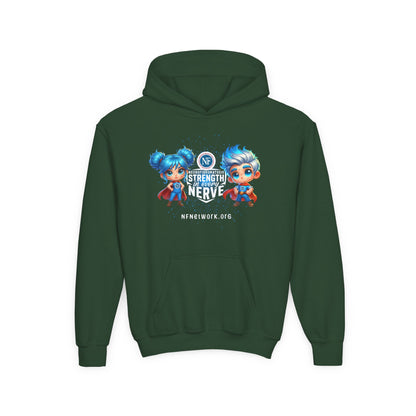 NF Superhero Kids Hoodie — "NF Strong: Strength in Every Nerve"