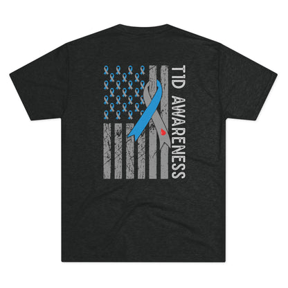 T1D Awareness Sunflower Tee — Front & Back Diabetes Support Shirt