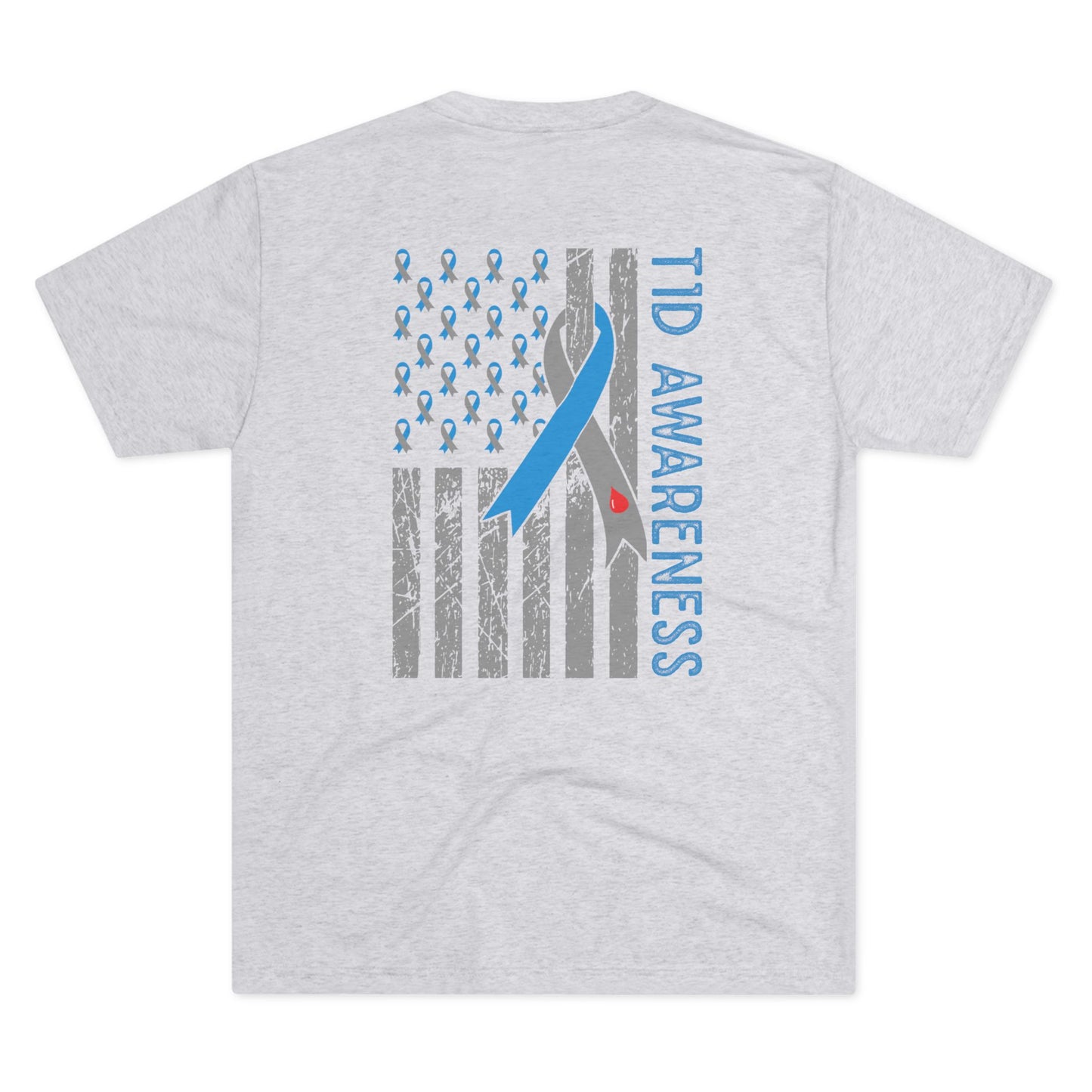 T1D Awareness Sunflower Tee — Front & Back Diabetes Support Shirt