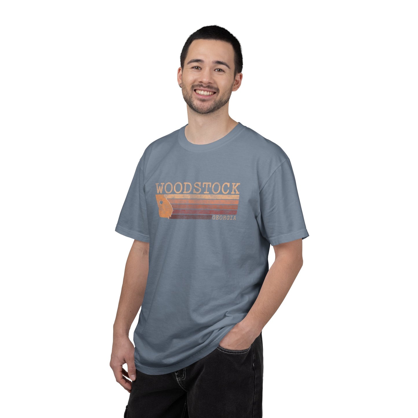 Woodstock Georgia Boho "Band of Colors" T-Shirt