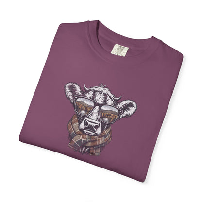 Rustic Fall Cow Cozy Tee