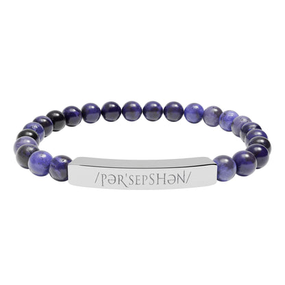 Engraved Natural Stone Bar Bracelet – Perception