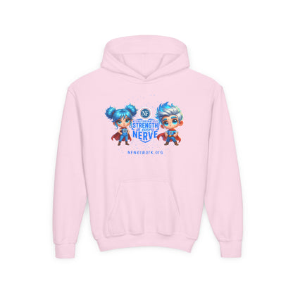NF Superhero Kids Hoodie — "NF Strong: Strength in Every Nerve"