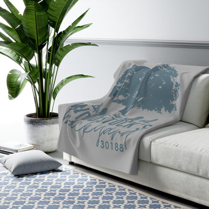 Woodstock's Backyard Sherpa Fleece Blanket