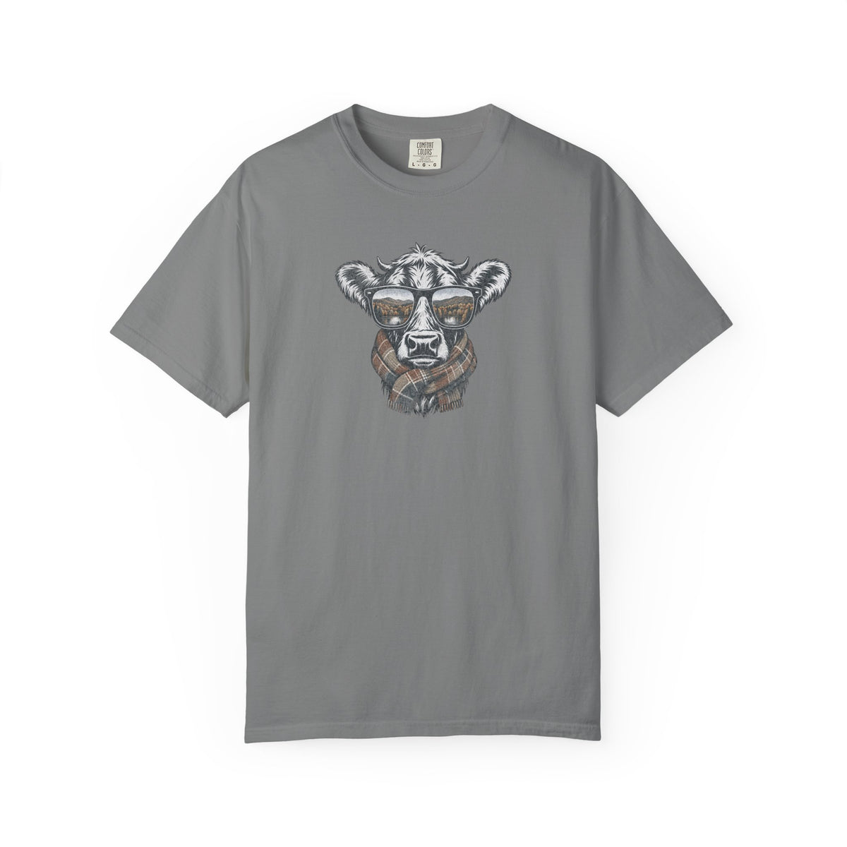 Rustic Fall Cow Cozy Tee