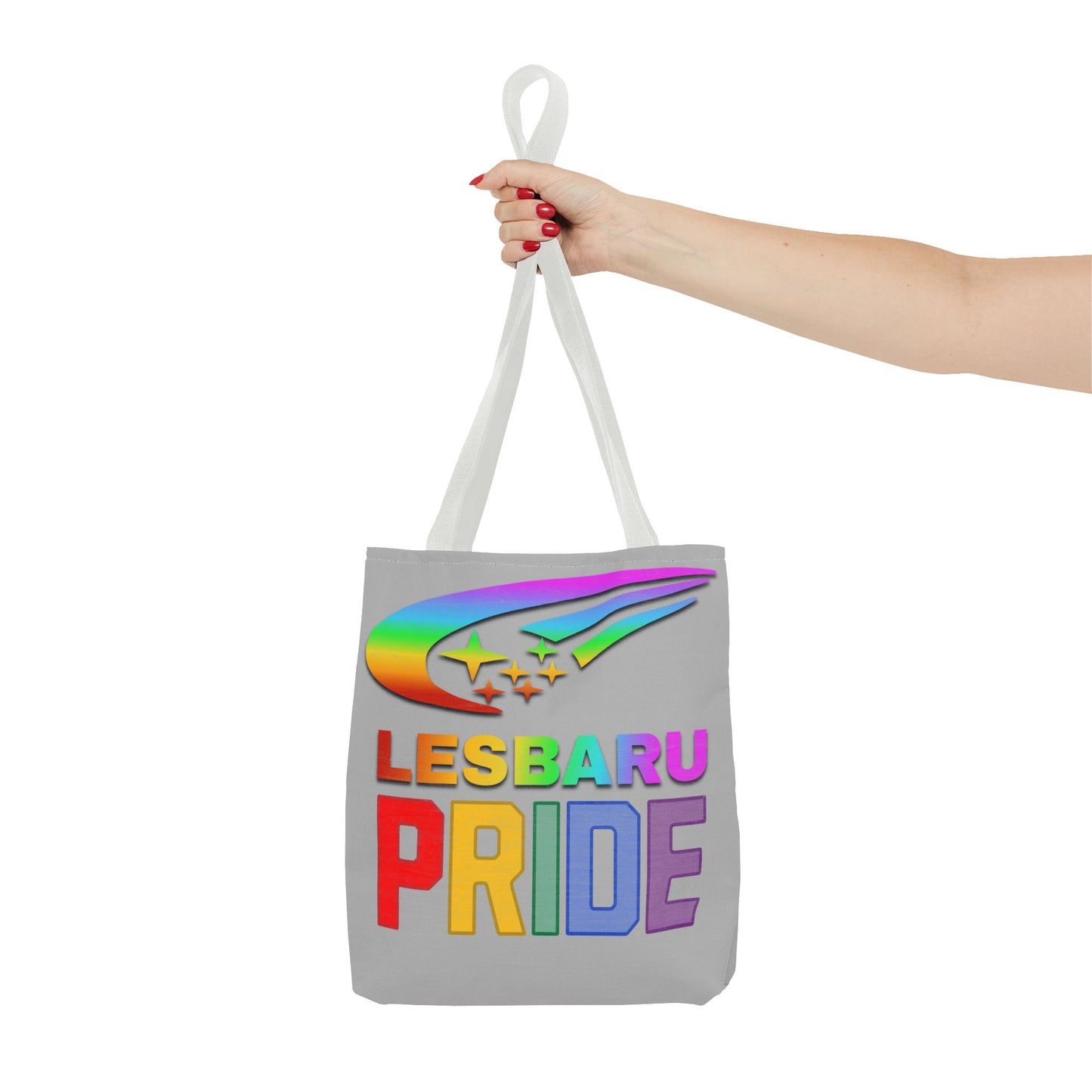 Lesbaru Pride Tote Bag, Subaru Lover, Lesbian, Reusable Bag, LGBT Rainbow Flag, LGBTQ Pride, Grocery Bag, Market Tote, Eco-Friendly