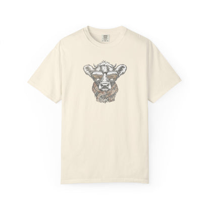 Rustic Fall Cow Cozy Tee