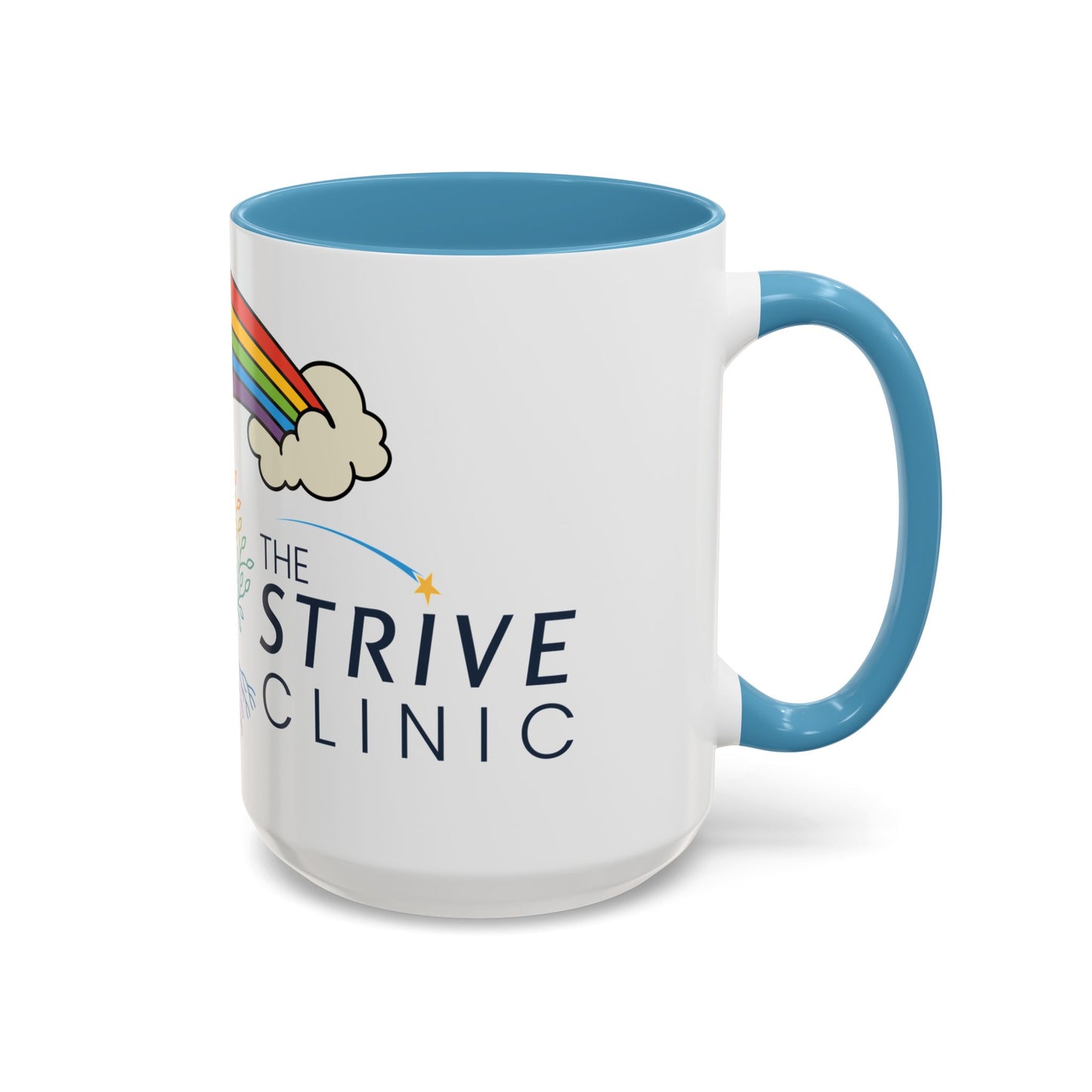 Personalized Rainbow Accent Coffee Mug