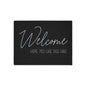 Welcome Floor Mat with Dog Hair Humor