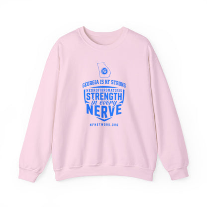 Crewneck Sweatshirt — "Strength in Every Nerve" Georgia Neurofibromatosis Awareness