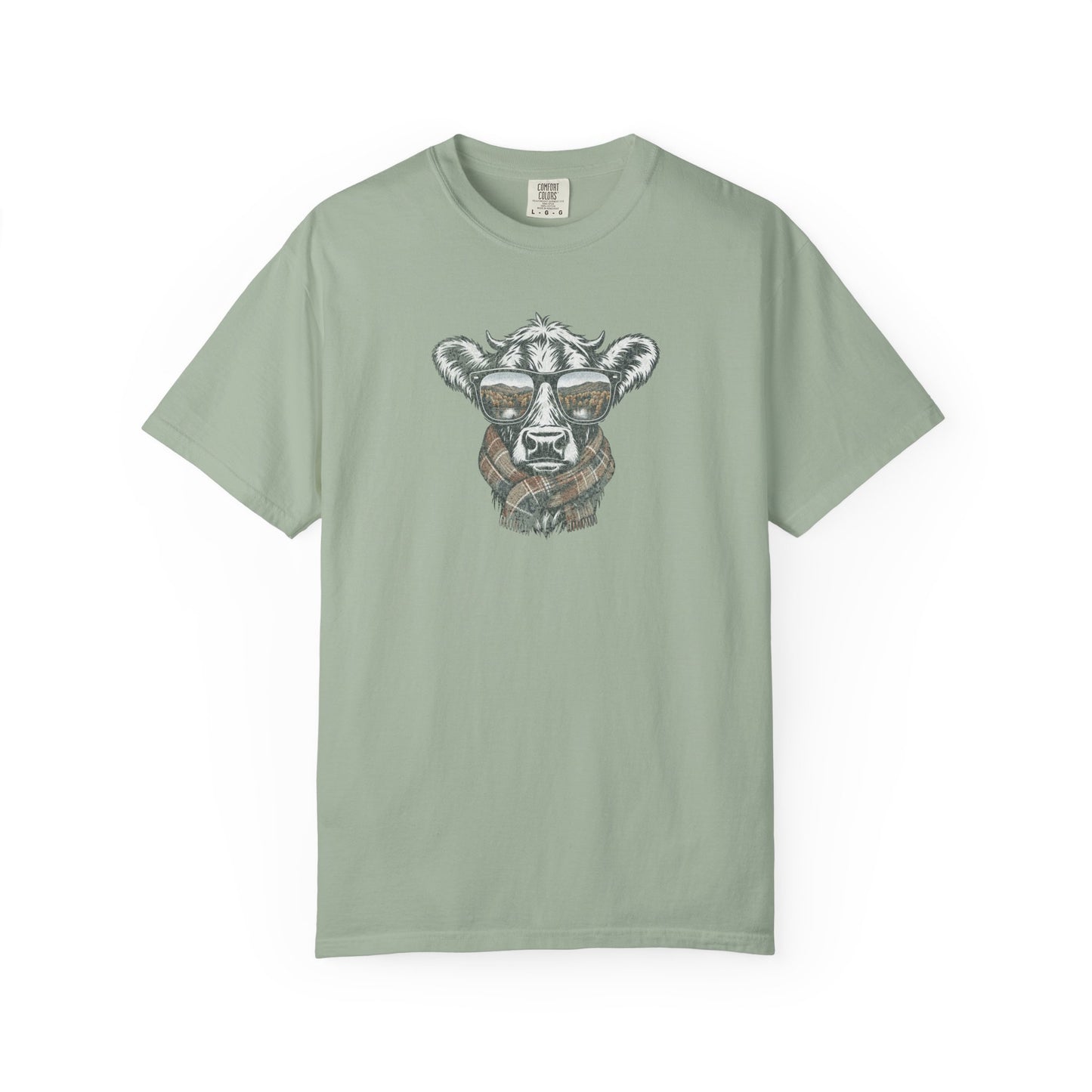 Rustic Fall Cow Cozy Tee