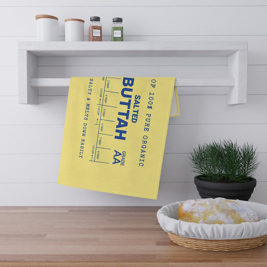 Salted Butter Tea Towels, Kitchen Decor with a hint of chef humor, Funny baking hand towel