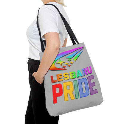 Lesbaru Pride Tote Bag, Subaru Lover, Lesbian, Reusable Bag, LGBT Rainbow Flag, LGBTQ Pride, Grocery Bag, Market Tote, Eco-Friendly